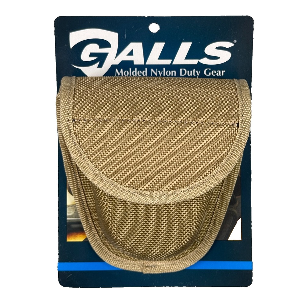 Galls NP525 Molded Nylon Double Handcuff Cuff Case Desert Tan Duty Gear New 8017